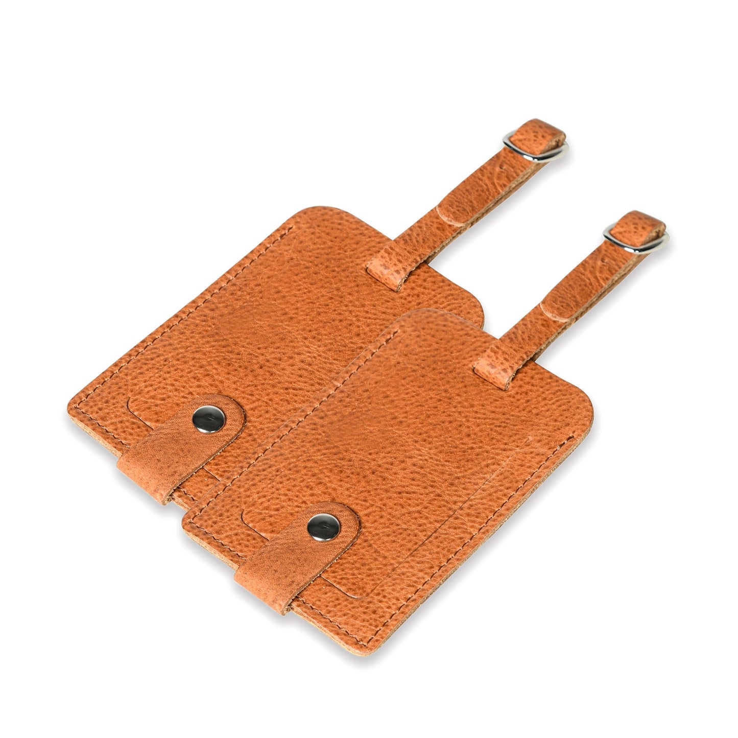 Leather Luggage Tags Set for Family Travel