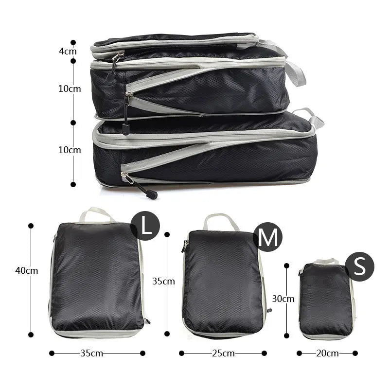 FlexPack Compressible Packing Cube Set