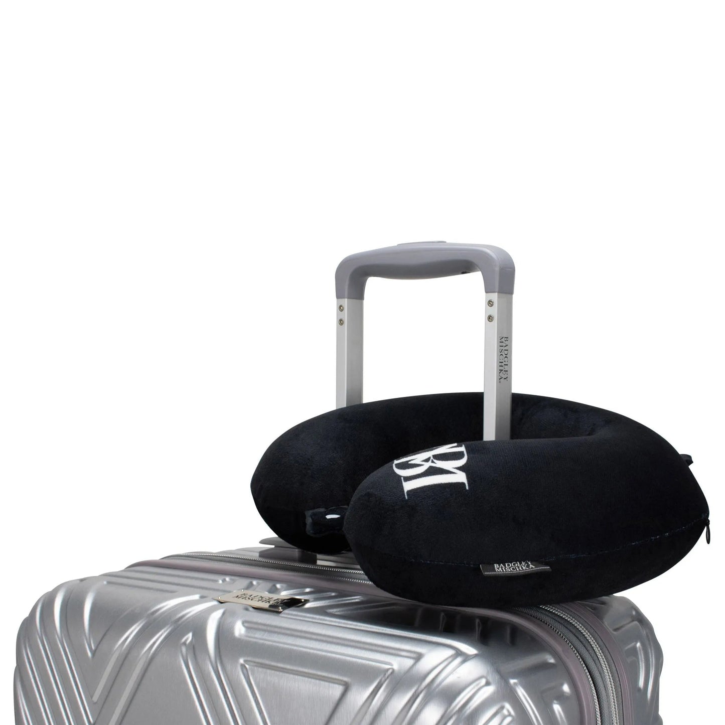 Badgley Mischka Memory Foam Travel Neck Pillow – Luxe Comfort Anywhere