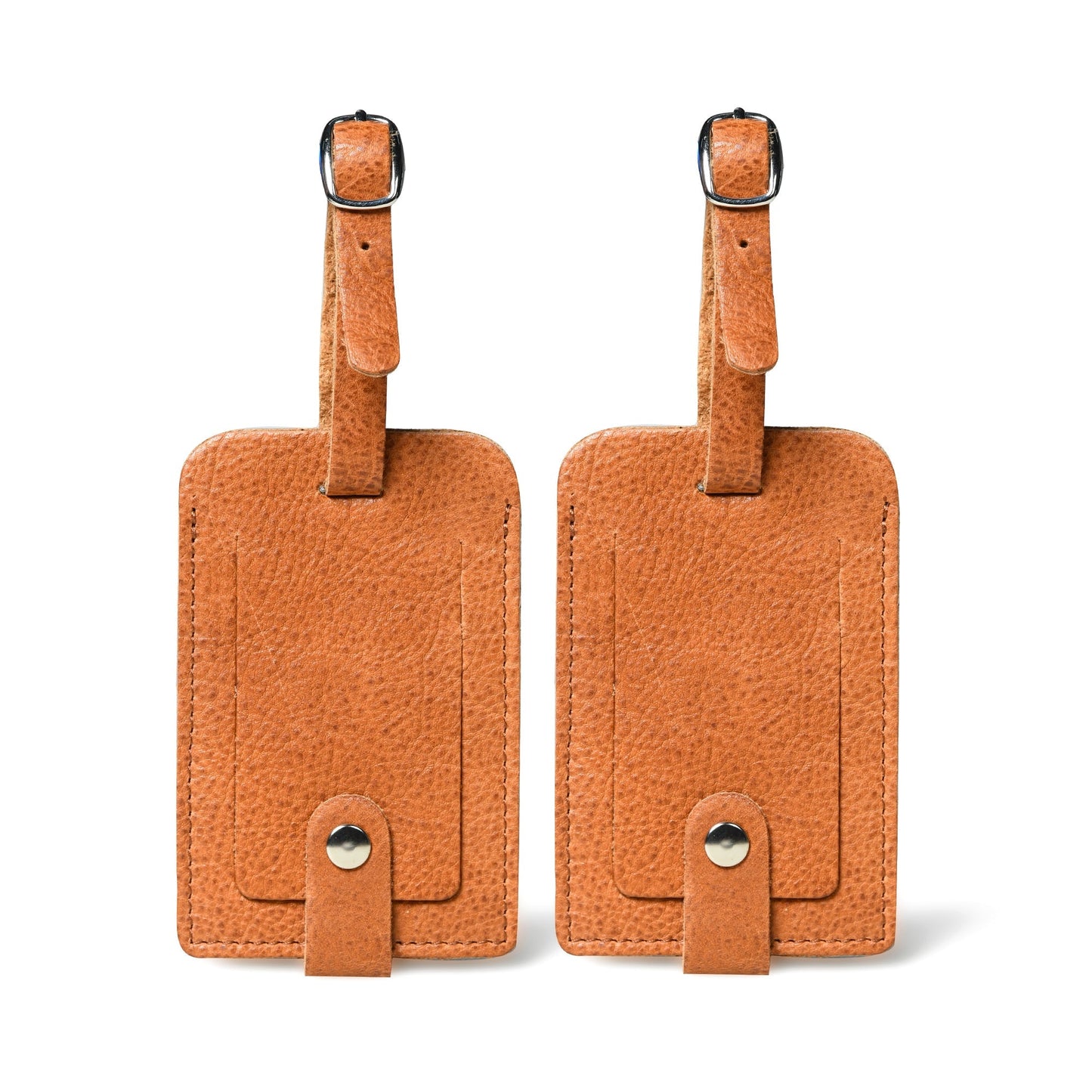 Leather Luggage Tags Set for Family Travel