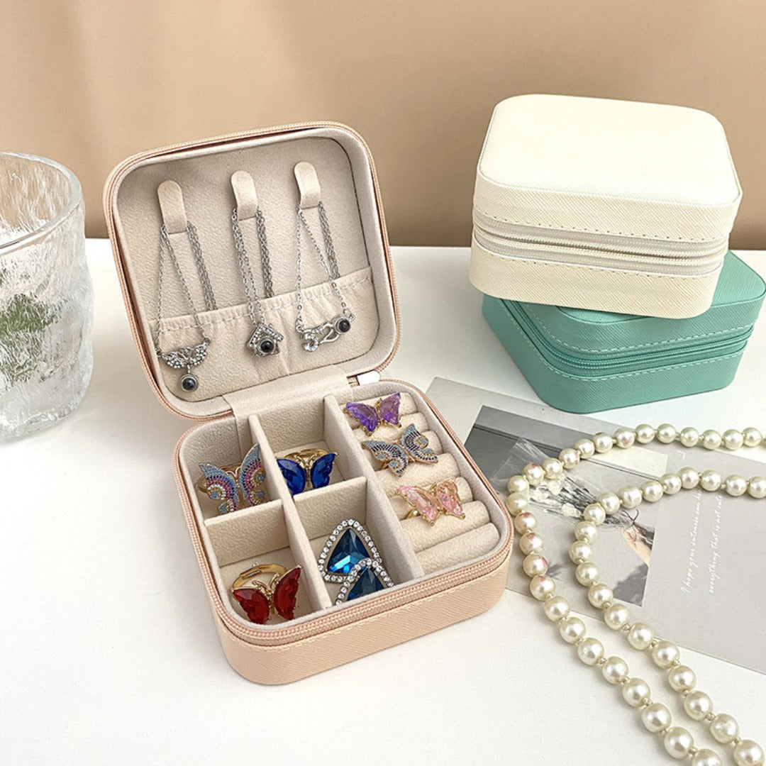 Compact travel jewelry organizer case - view 2
