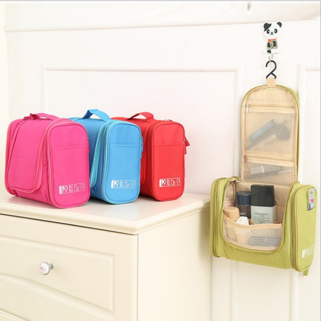 Hanging toiletry organizer for family trips - view 3