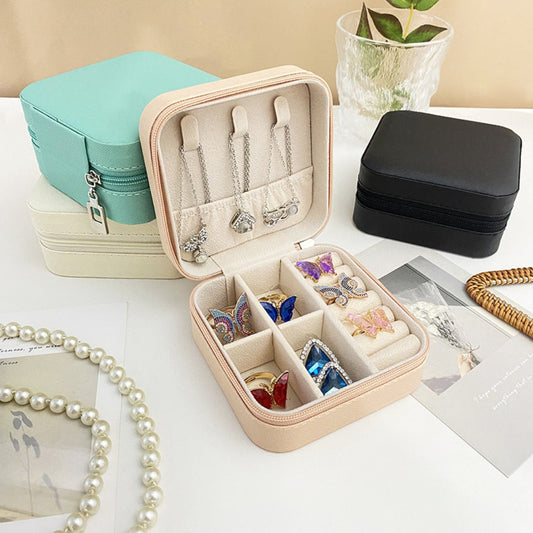 Compact travel jewelry organizer case - view 1