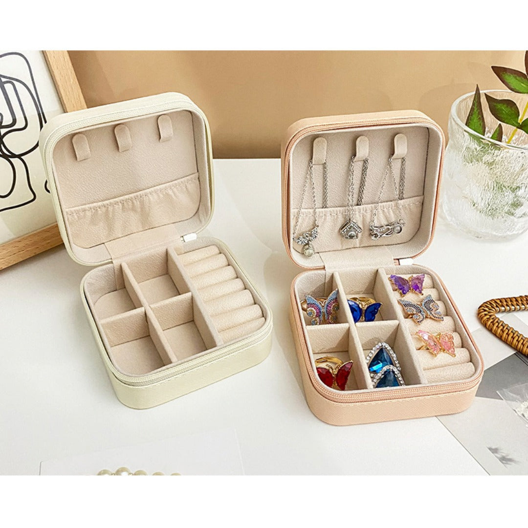 Compact travel jewelry organizer case - view 12