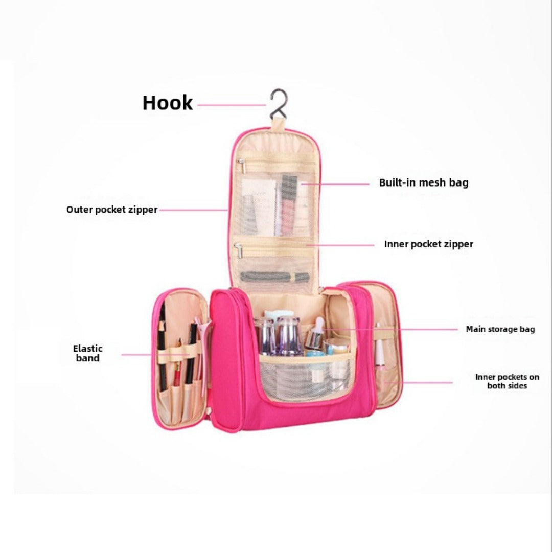 Hanging toiletry organizer for family trips - view 7