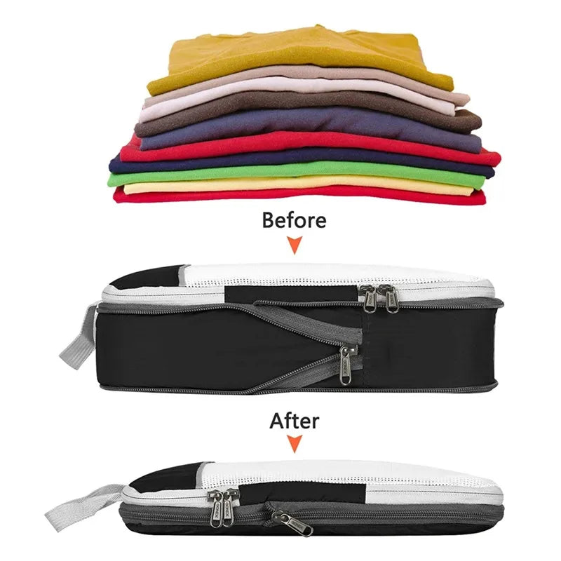 FlexPack Compressible Packing Cube Set