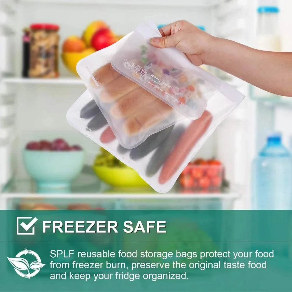 Reusable silicone snack bags for family travel - view 7