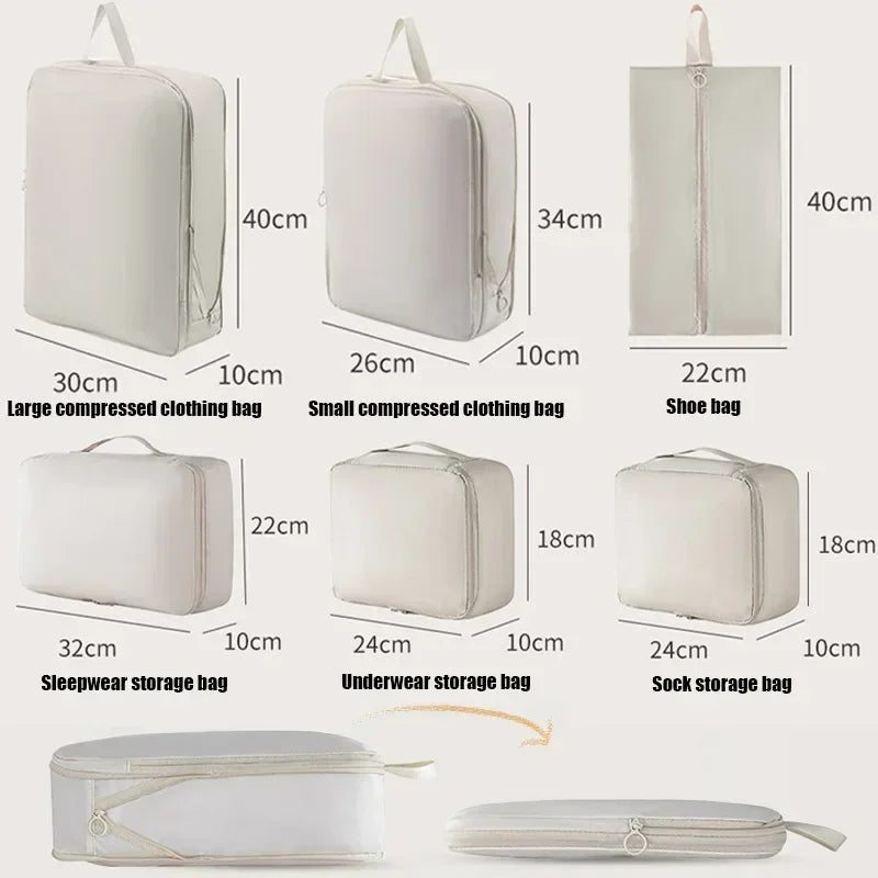 6-Piece Compressible Packing Cubes Set