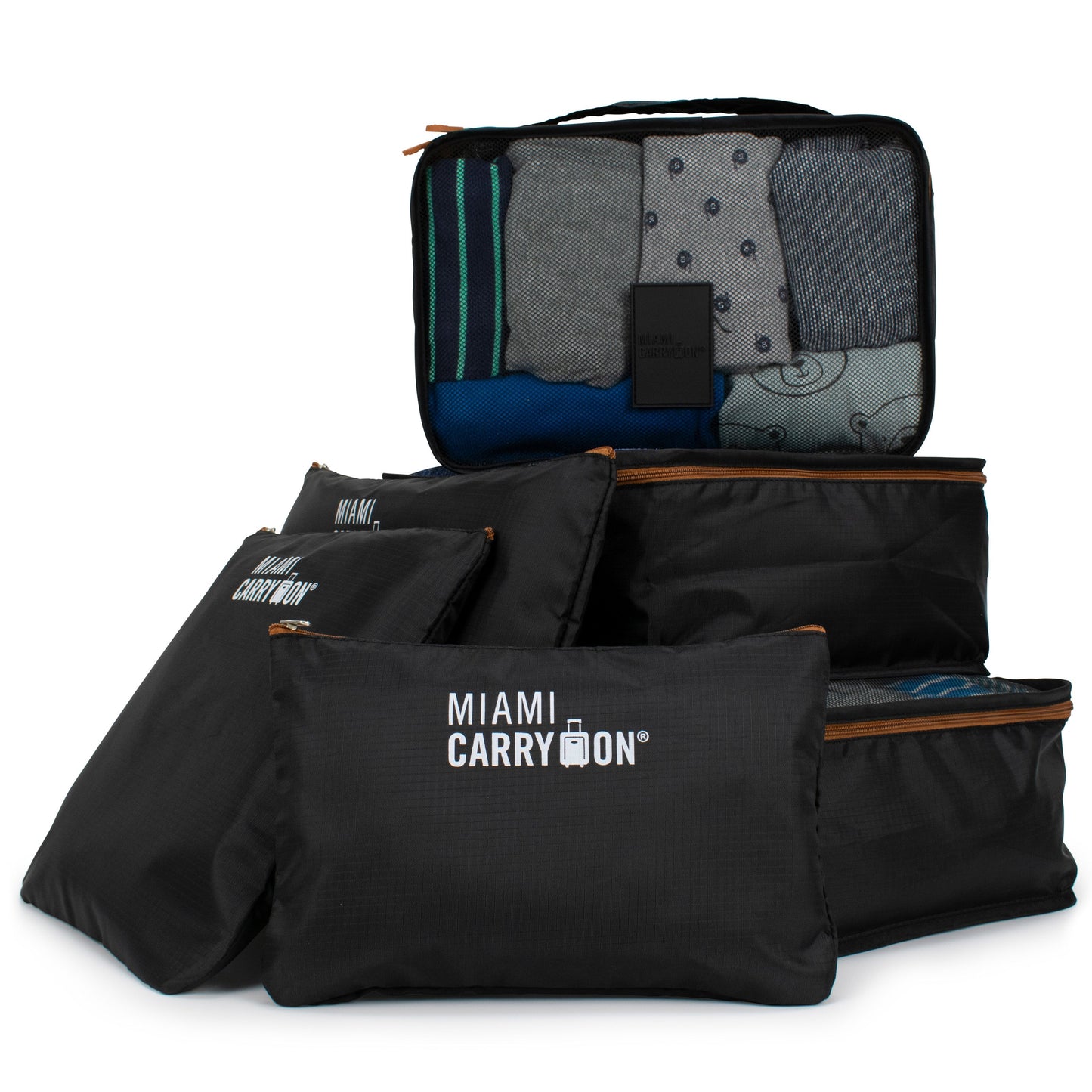Foldable 6 Piece Packing Cubes-0