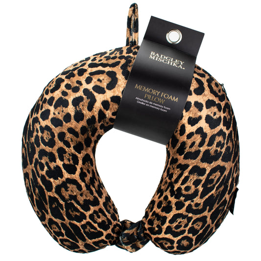 Badgley Mischka Memory Foam Travel Neck Pillow – Luxe Comfort Anywhere