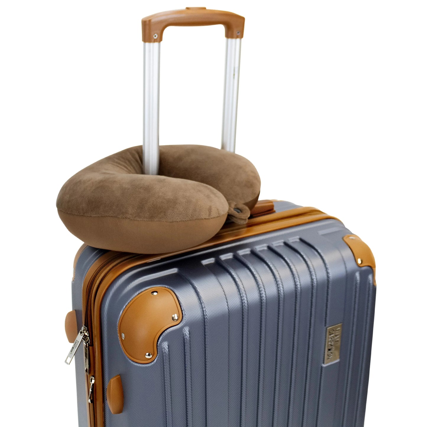 Miami Carry On® Microbeads Travel Neck Pillow – Plush Comfort on the Go