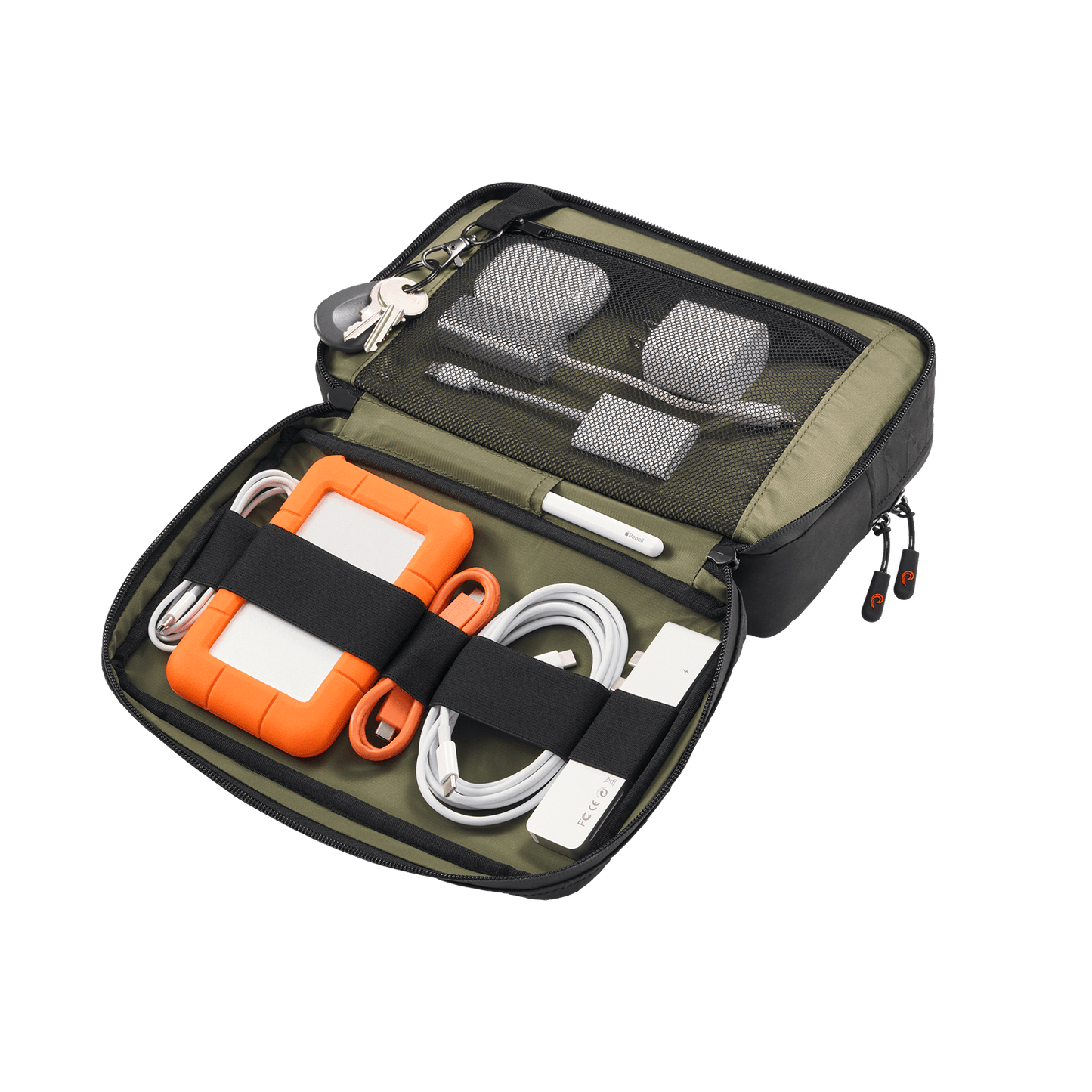 Tech Capsule Organizer for Family Travel