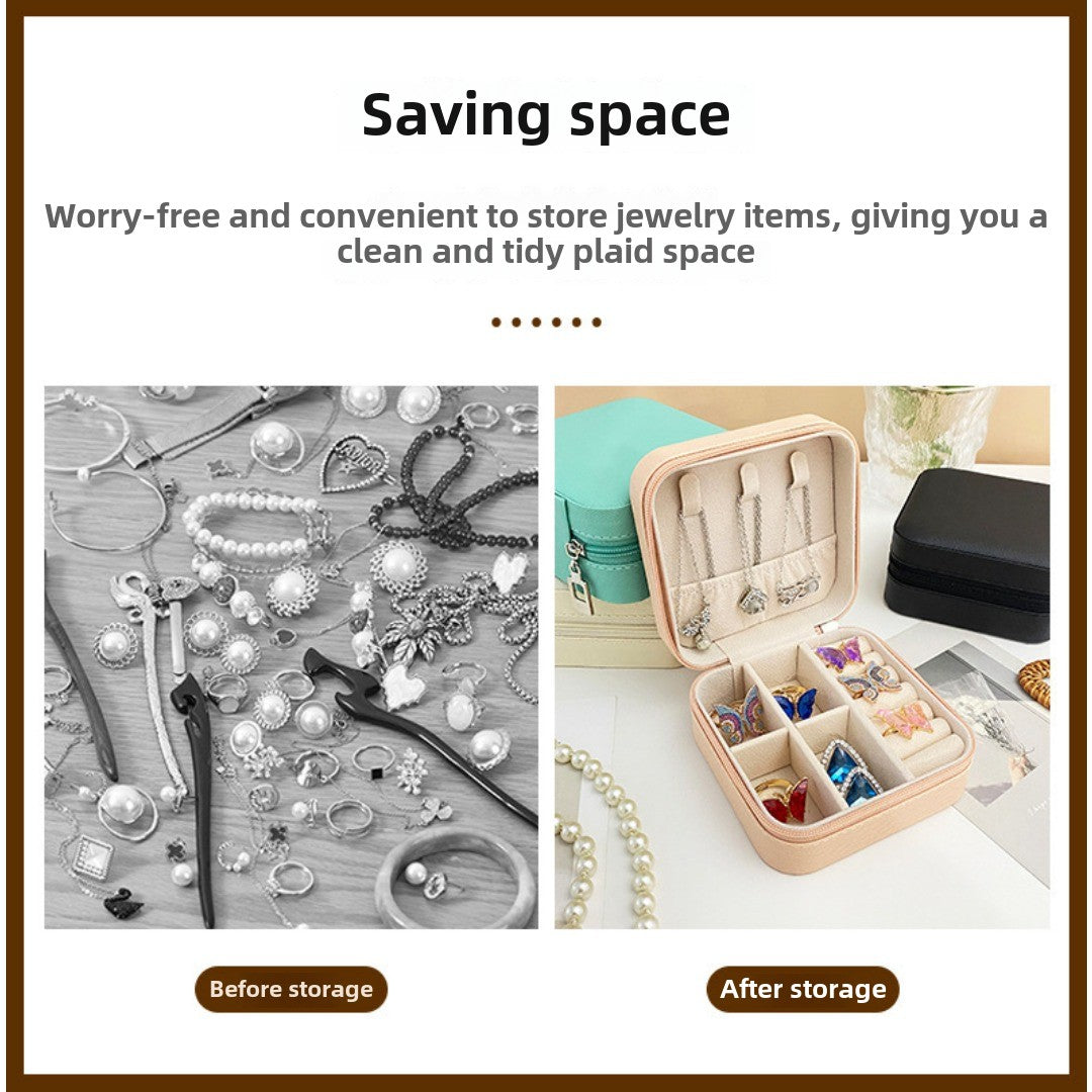 Compact travel jewelry organizer case - view 9