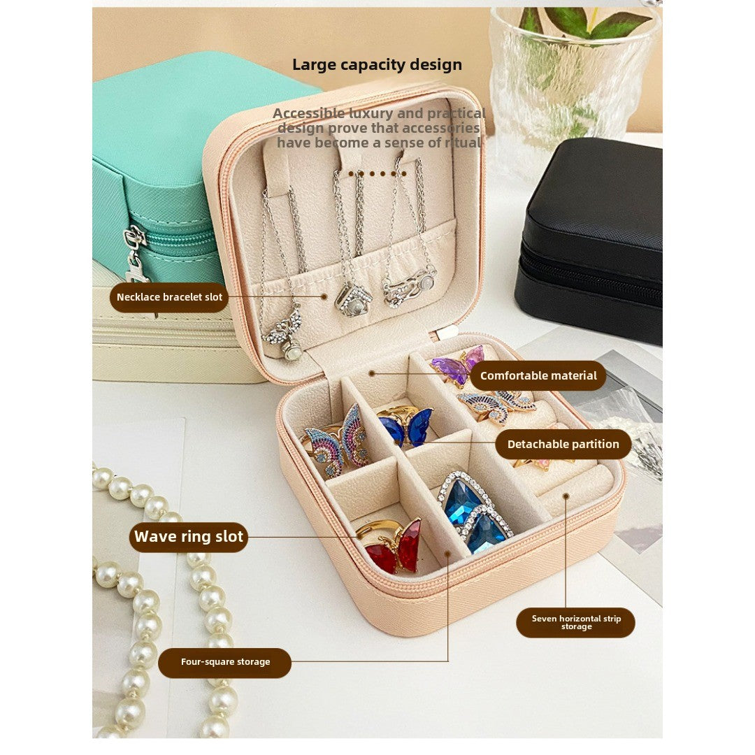 Compact travel jewelry organizer case - view 10